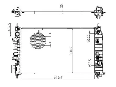 MGA 87081 Su Radyatoru Mt Chevrolet Aveo T300 1.3 Dızel 95022454 CT2060 8B2260000 105938 58426 606455 DRM15009 95939915 8002060 CT2081