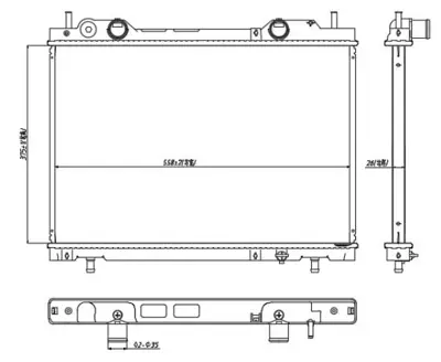 MGA 87142 Su Radyatoru Brazıng Fıat Brava Bravo Marea 95- 17002184 7767438 61793 731974 109067 7794069 46404163 8MK376720761 61672A 71736184