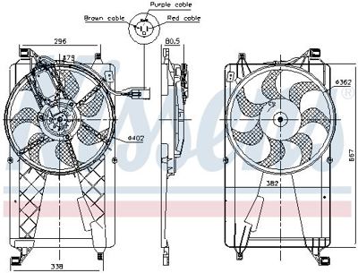 NISSENS 85772 Fan Motoru Ford C-Max 2007 1.6 Tdcı/Tdcı Econetıc 1430016 3M5H8C607RH 1530980 1300400 3M5H8C607RF 1224267 1234543 3M5H8C607RD 1386844 3M5H8C607RJ