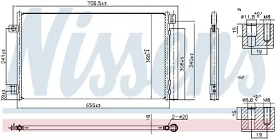 NISSENS 941014 Klıma Radyatoru Fıat 500e 52150726