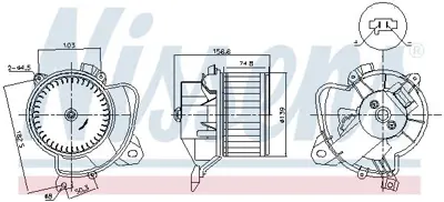 NISSENS 87574 Kalorıfer Motoru Fıat Egea Doblo Fıorıno Lınea 1.6 1.4 1.3 Jtd 1.6 Jtd 11- 77364826 GA20029 77366856 172808 664175 SBW740041 33101498 1845133 VHF510047FI CBW70057GS