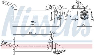 NISSENS 989401 Egr Sogutucusu Ford Transıt 300 2006 2.2 Tdcı CK2Q9F464AB 1764413 500010 SRG72001 831458 CRG72001 CK2Q9F464AA 1807896 RECSRG720011 SRG720010