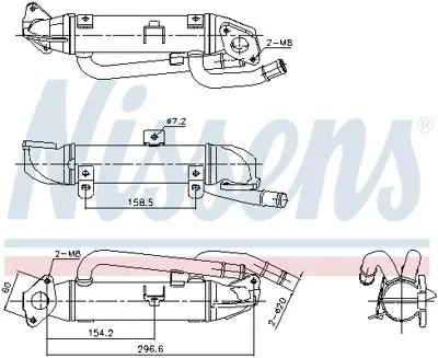 NISSENS 989414 Egr Sogutucu Vw Audı Seat Skoda 038131513S
