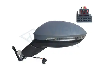 VIEWMAX VM8197EHPAL Sol Ayna Komple Genıs Acılı Astarlı Kapak Vw Golf 6pın 5H1857507AE9B9
