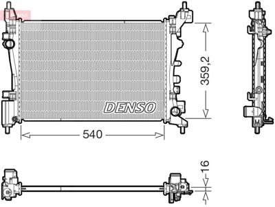 DENSO DRM20130 Su Radyatoru Corsa D A12xer A14xer 1300339 53115 1300312 150112N 13249566 V4049 13399870 OL2574 630743 376756321