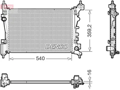 DENSO DRM20130 Su Radyatoru Corsa D A12xer A14xer 1300339 53115 1300312 150112N 13249566 V4049 13399870 OL2574 630743 376756321