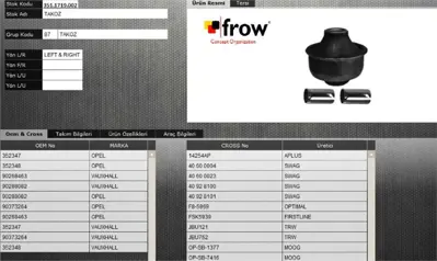 FROW 3511719002 Salıncak Burcu Buyuk Opel Astra F Vectra A 91- 98 90288082 342348 BB1865S 200 21652944 JBU121 1222702 1222701 GSV2123 352352