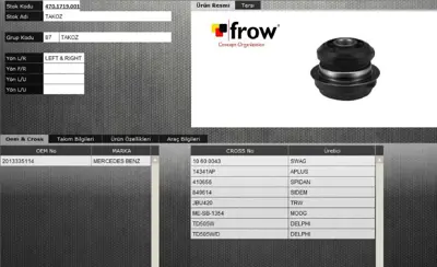 FROW 4701719001 Salıncak Burcu Mercedes W201 2013335114 A2013335114 2901 A2013303807 JBU420 A1243303807 A1243303907 1115001 2013303807 1215124