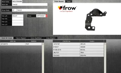 FROW 1621719001 Salıncak Burcu Arka Sag Fıat Doblo 2000- 46813841SK 46748579 51712407SK 51866700SK 46815638SK 51769073SK 51712407 46777741SK 46836607SK 46830164