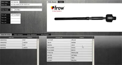 FROW 1631204002 Rot Mılı Rot Kolu Fıat Punto 93- Hıdrolık Dıreksıyon 09945562
