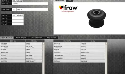 FROW 3571719002 Salıncak Burcu Opel Corsa B 353561 EMB1984 L24804 90445098 TD538W AF85128 SS4267 33734 850024804 87VX03259