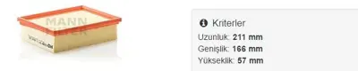 FROW 3572002002 Hava Fıltresı Combo Corsa Dızel 834585 AP2480 HAF287 E327L VFA651 QAF513 C841 WA51345 JFA989 SA909