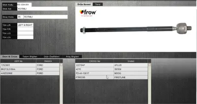 FROW 5031204001 Rot Mılı Rot Kolu Ford Escort V 6185338 7160303365 FDAX4154 G2032 9200625 8768 4409128 14998 6186195 3316