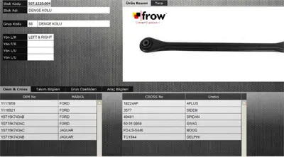 FROW 5071220004 Denge Kolu Arka Ford Mondeo Iıı 00-07 1S715K743AC QSJ3497S SS5730 1S715K743AB JTC2235 TC1944 FRF53297 51614 935280 301181E11