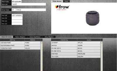 FROW 5071222001 Salıncak Burcu Ford Galaxy Mondeo Iv S-Max 2006 05 31202762 1387631 VVTC15120 1377355 9715207 VLK16234 8815207 3153 26318AP 1381448