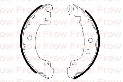 FROW 3871103003 Pabuclu Balata 203x38 Mm Renault Megane I 96- 7701204835 362320 7170 H9110 DPB1017 FBS615 3052050193 986BB3539 FMK451 204114153