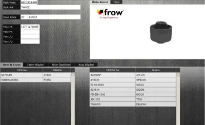 FROW 5071719002 Salıncak Burcu Ford Mondeo I 6870549 EMS1852 BCSB92 BSK5948 AS102658 71225053 8703157 SP500120 GSP511379 1496