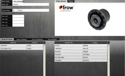 FROW 5071719005 Salıncak Burcu Ford Mondeo Iıı 1404976 1S715K817AC TD689W 51378 26984 F86641 803302 147100010 1216107 FDAB011