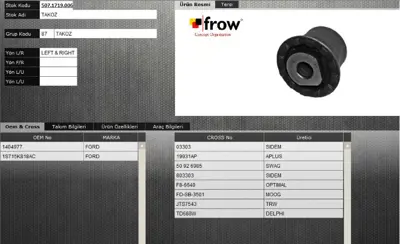 FROW 5071719006 Salıncak Burcu Sag Ford Mondeo Iıı 1404977 1S715K818AC FDAB012 FDSB3501 52041209 FZ90496 50926985 BSK6410 26985 TD668W