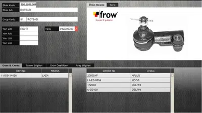 FROW 3901202004 Rot Bası Sag Lada Kalına 04- 11183414056 SP32130C3 5198211ASX TA2686 3504201 19339 LAES8804 111803414056 JTE938 35042PRPCSMS