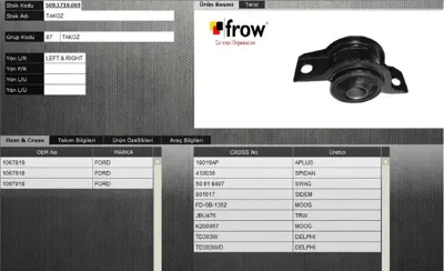 FROW 5091719003 Salıncak Burcu Ford Focus Iıı 1090730 1097918 FSK6023 98AG3A262AH 98AG3A262AG 2M513042BB JBU476 391442 BSK6023 V250961