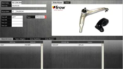 FROW 3921206004 Salıncak Sol Rover 75 Alumınyum Burc Ile Kıt 