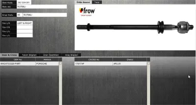 FROW 3931204001 Rot Mılı Rot Kolu Porsche Carrera 924 80- 86 94434703320 JRA283 PODS7117 1209401 V459503 501669 VKDY339000 1205110 63922 FDL6130