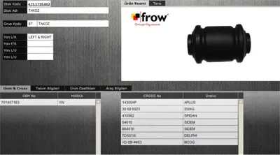 FROW 4231719002 Salıncak Burcu Volkswagen Transporter T4 701407183 BU9636 23070131 BSG90700041 728066 8800066 2383 DS04913 23328 720709