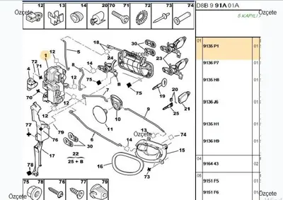 BITAPART BPE301001 Uretımden Kaldırılmıstır 9135H6 9135P1