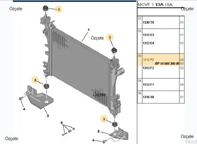 BITAPART BPE309235 Radyator Bağlantı Plastik Nemo Bıpper  5  Lik 1312F0