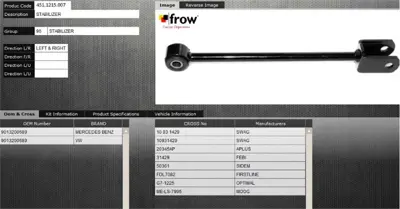 FROW 4511215007 Z Rot Stabılızer Arka Sag Sol Mercedes Sprınter 616cdı 01- 4409016 9013200689 50165 113140 59145113357 4301305 407992 360600018 52815 53057209