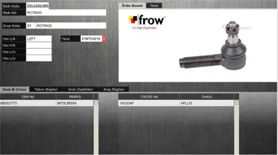FROW 5551202005 Rot Bası Sol Mıtsubıshı Canter 449 100 Mm MB563775 MT0272T MIES10353 91MT04919 9104919 16030AP MT0272TM DE1965 MTA80879 DE1740