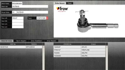 FROW 5551202021 Rot Bası Sag Mıtsubıshı Canter 659 MK997629 MC891913 MC891398 MK309712 MK384673 MK309192 BTR5747 FTR5747 ADC48772 MC309712