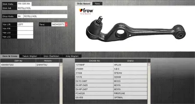 FROW 5591205004 Rotıllı Kol Sol Daıhatsu Cuore V 5 ADD68627 4806997203 4806997202 340501 57408 4807E12 57410 SCA1519 N4908012 73176