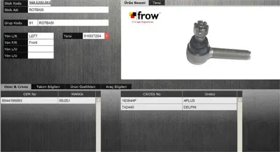 FROW 5601202011 Rot Bası Sol Isuzu Nkr Npr- Tfr CEIS5L CE0273L 8941032232 8944196093 FTR5743 9101074 TI905L 8944196092 SE5171L 8944196090