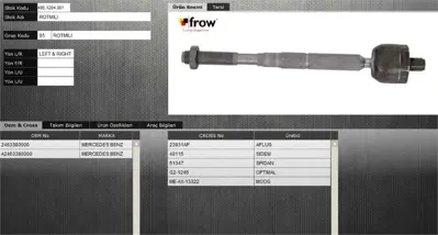FROW 4851204001 Rot Mılı Rot Kolu Mercedes W246 W176 B Serısı 11- 2463380000 L23221 160310012 49115 V302210 289200876010 MEAX13322 SS7615 QR3923S 6562500