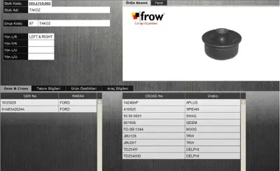 FROW 5031719002 Salıncak Burcu Ford Escort V 1035929 850016522 7152281 5012521 TC1035 TC671 QSA1899S 1028438 6732630 94FB3395A2A