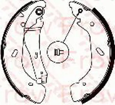 FROW 5041103002 Pabuclu Balata 280x64 Mm Ford Transıt V184 00-06 Arkadan Ceker 4143208 YC152200AD 4055724 98101058604 153134 2725675 3013704112 109901188 79RBKT0083 FSB590R