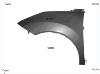 FROW 2821601001 Ön Çamurluk Sol P3008 09- 7840W9 LAML05468 8313571 4076657 611171 4235407 PG5203004 5499360C 48601351 54933932