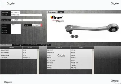 FROW 6541205001 Rotıllı Kol Arka Ust Sol Audı A5 Q5 09-08 8K0407509B JTC1288 4603749 AUTC7883 8KD407509C S061518 L29B20 AUTC15257 8K0407509P L29A74