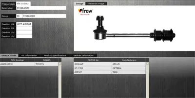 FROW 5511215052 Z Rot Stabılızer Arka Sag Sol Toyota Runnur 4 4883035010 CSL02010 SS1616 20304AP S050561 ML2885 GSPS050561 TOSLR049 3229S0412 CLT30