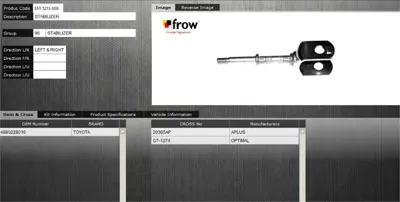 FROW 5511215059 Z Rot Stabılızer On Sag Sol Toyota Lıteace 1985- 4880228010 850736 42668B 29LB343 G71274 FL0163H J62076 5600448SX 96TY09194 971309194