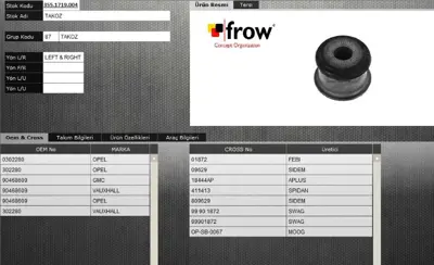 FROW 3551719004 Salıncak Burcu Opel Vectra B 302280 2546401 90468609 33759 985358 C5359L OPSB0067 1872 809629 270242 302280