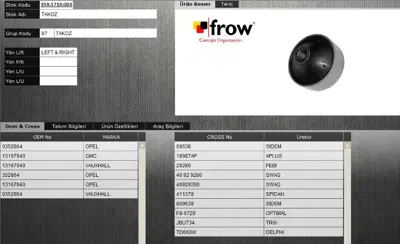FROW 3591719003 Salıncak Burcu Opel Corsa D 13167940 JBU734 FISB5439 F86729 6146100008 OPABCORDB 1215813 29280 2610 352864