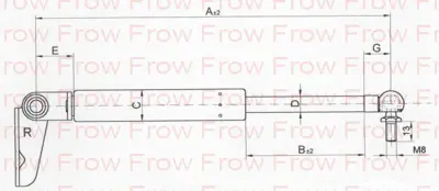 FROW 5521624007 Bagaj Amortısoru 323 Iv 89 - 94 Sag 
