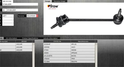 FROW 8681215004 Z Rot Stabılızer Arka Sol Jaguar S- Type Xj- Xk JAL104 XW4Z5C487AB QLS3467S JALS6575 46869 JTS540 L16634 53030713 XRB1693 JA1693