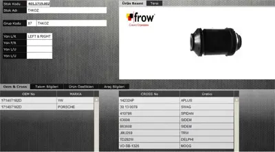 FROW 4011719002 Salıncak Burcu Volkswagen Golf I 171407182D 2015 87290A 1215037 G9541 863608 JBU269 TD282W 5700968 32206