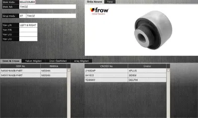 FROW 5611719003 Salıncak Burcu Nıssan Juke 545001KA0B N421N137 72146R 18TC492 BS146R BR2091 4109058 NIWP10630 4050203280 2254025