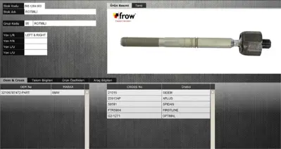FROW 8061204003 Rot Mılı Rot Kolu Bmw X3 F25 Bmw 2010 09 21424 32106787472 23911AP 2123744 B881883 505556 SPE1310660 3AJ268 BMDS1788 250339