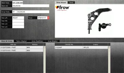 FROW 8251206003 Salıncak Sag Burclu Cooper 31126753990 21471 6761410 99921484 3341901 31126761410 TC1246 3160500006 6753990 JTC1319